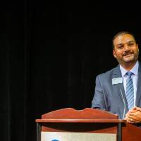 Wael Mokhtar speaking.